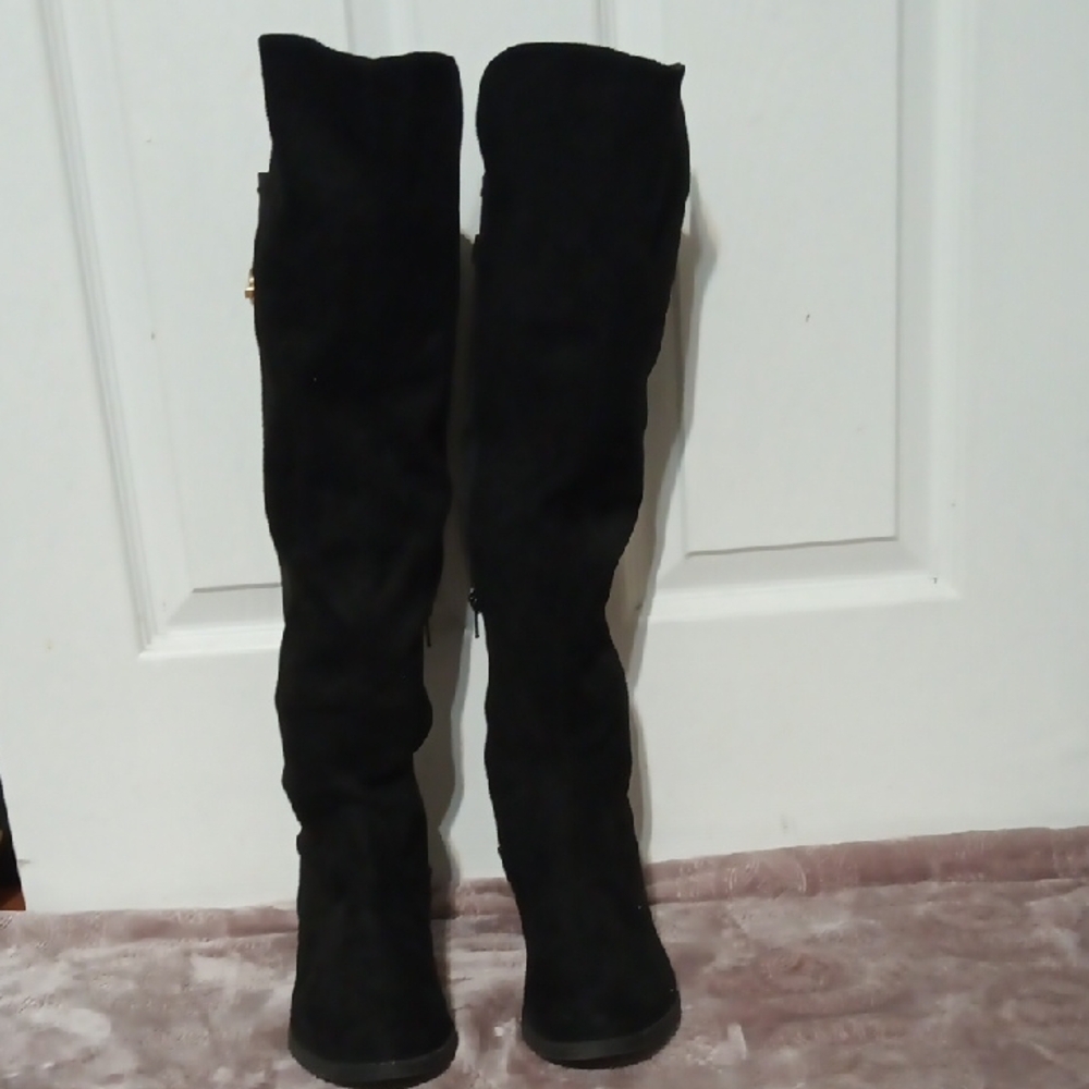 Rebel By Zigi Black Over the Knee Women's Boots - Picture 5 of 8